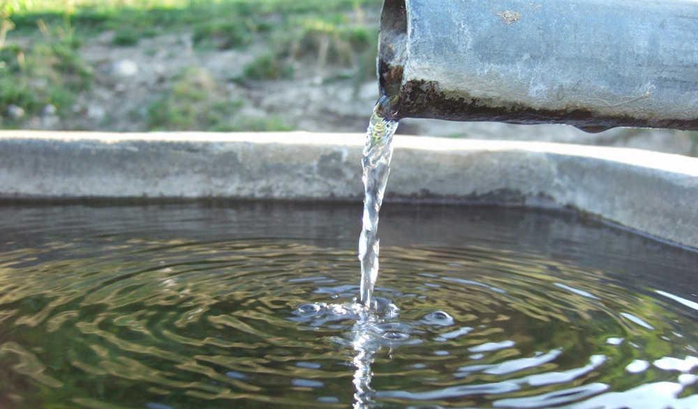 Wasser aus dem Brunnen