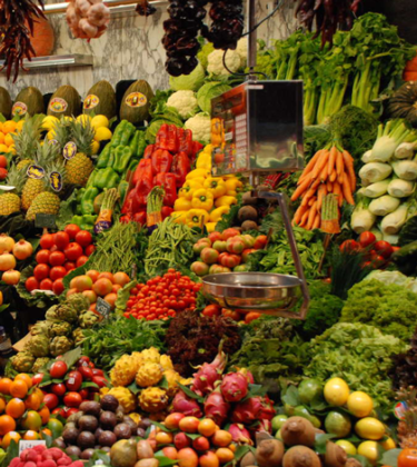 Im buntfarbenen Obst und Gemüse steckt pure Gesundheit