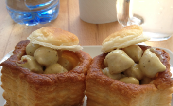 Die Essgewohnheiten der Schweizer Essgewohnheit: Pastetli mit Bratkügeli