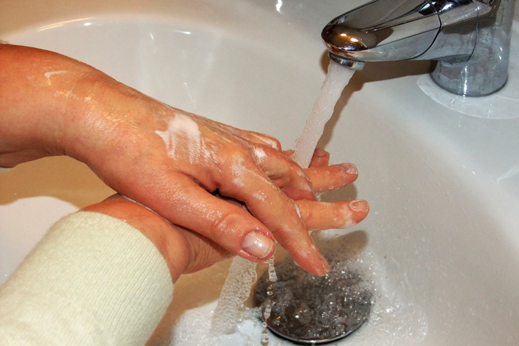 Hände waschen ist bei der Hygiene wichtig