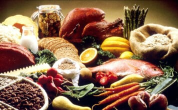 Verschiedene basische Lebensmittel im Überblick