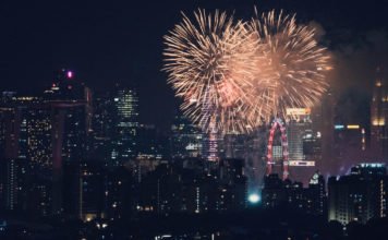 Feuerwerk an Silvester