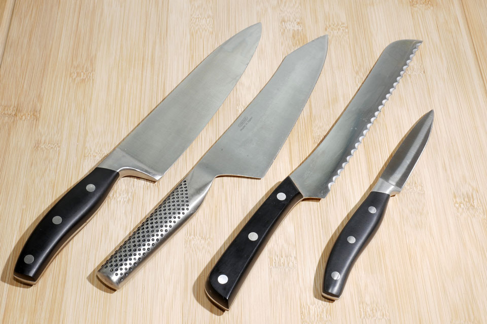 Die vier wichtigsten Messer für die Küche